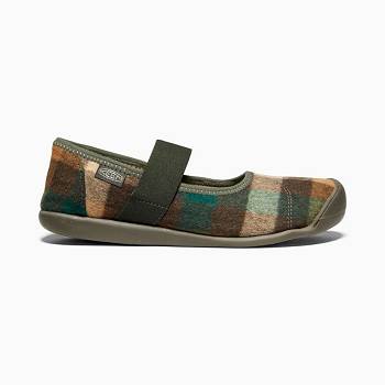 KEEN Sienna Mary Jane Plaid - Hnede Casual Obuv Damske, KEEN532